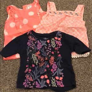 Tops by Carter’s and Oshkosh- 3 pc
